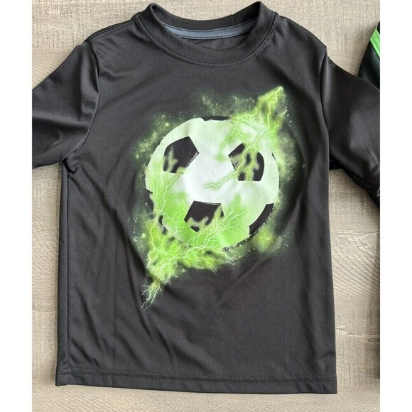 Adidas bundle Boy's 3-Stripes Lightweight Track Jacket+ t-shirt soccer size 5 - Picture 4 of 9